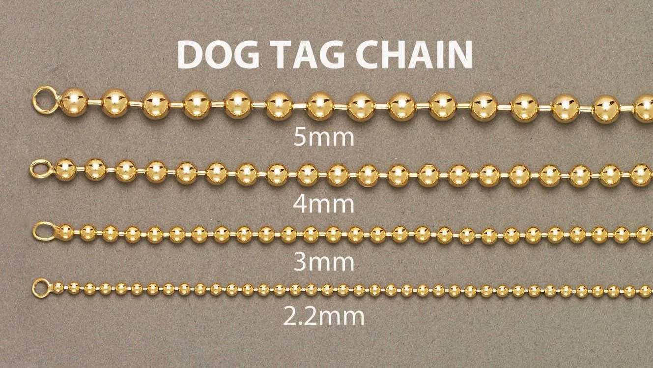 Mens Dog Tag Bracelet 10K/14K Yellow Gold