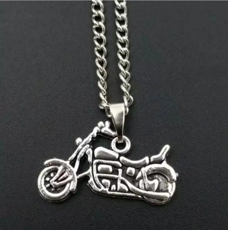 Mixed style Bicycle Motorcycle Pendant Necklace Statement Jewelry Woman Mens Charms Jewelry Gift