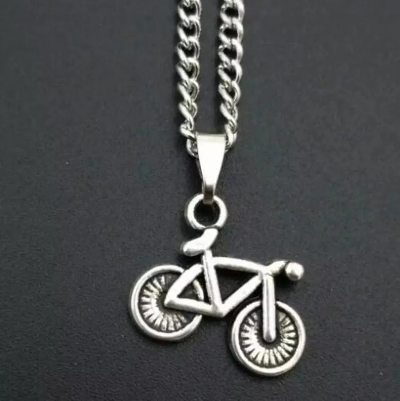 Mixed style Bicycle Motorcycle Pendant Necklace Statement Jewelry Woman Mens Charms Jewelry Gift