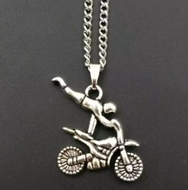 Mixed style Bicycle Motorcycle Pendant Necklace Statement Jewelry Woman Mens Charms Jewelry Gift