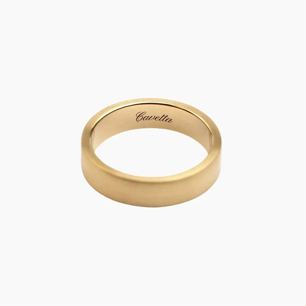 'No. 11' Solid Gold Band Ring