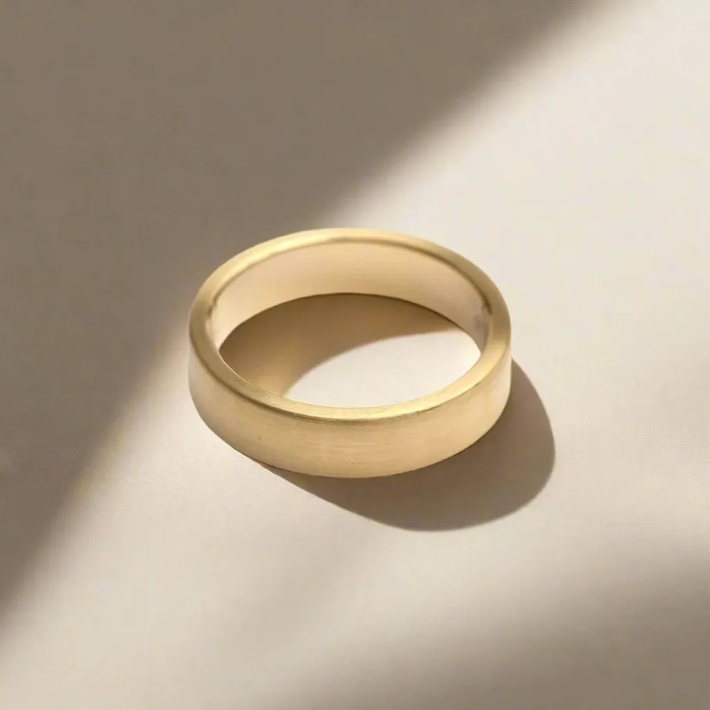 'No. 11' Solid Gold Band Ring