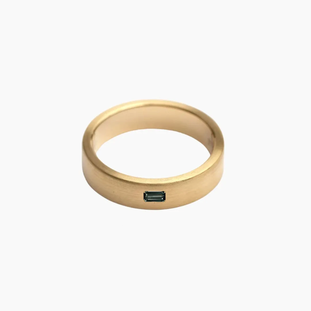 'No. 11' Solid Gold Ring (Sapphire)