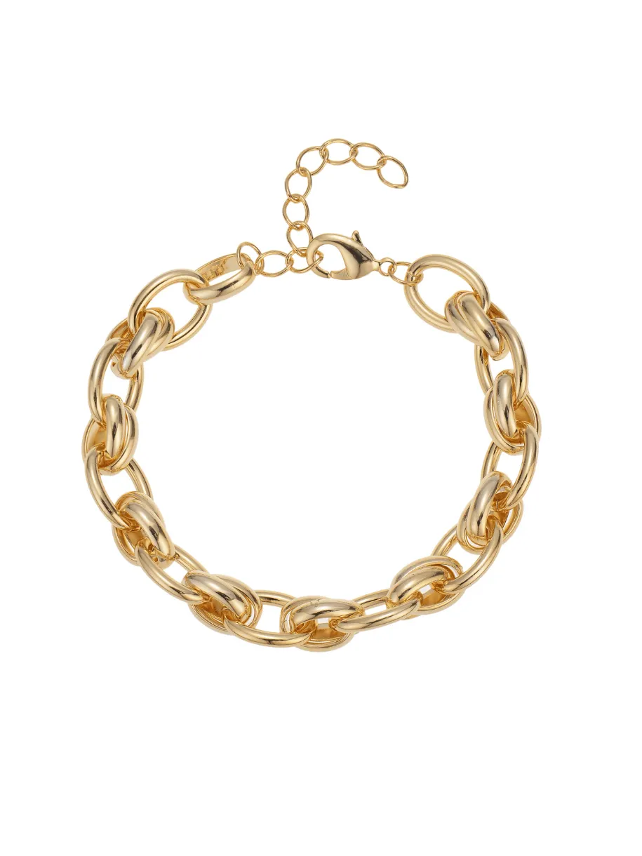 Oval Cross Link Bracelet