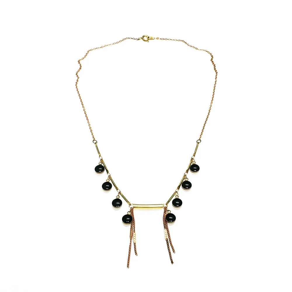 Pailette Fringe Necklace - more colors available