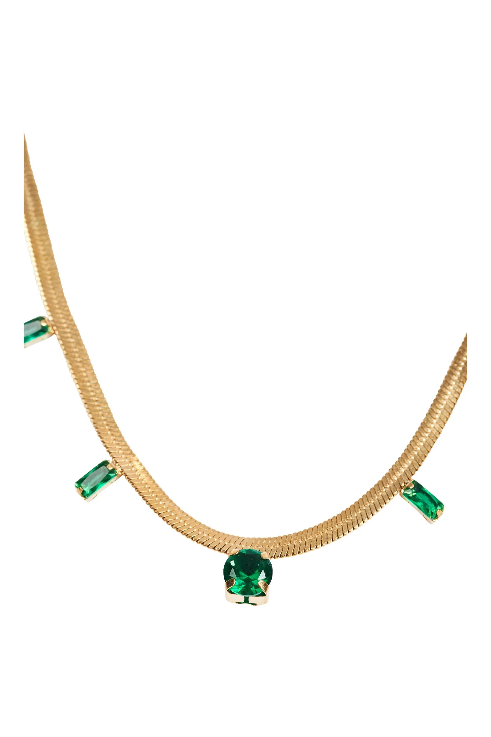 Palmier Necklace - Emerald