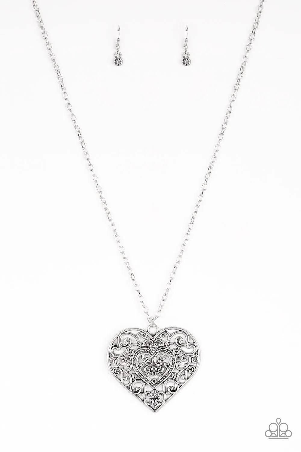 Paparazzi Classic Casanova - Silver Necklace