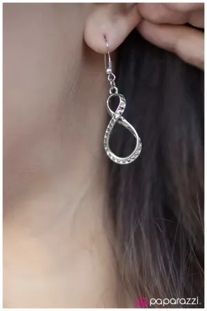 Paparazzi Earring ~ Without Further Ado - Silver