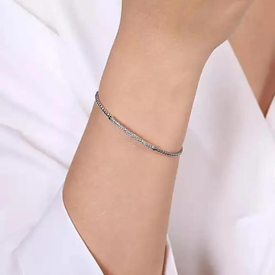 Pave Diamond Bar Bracelet