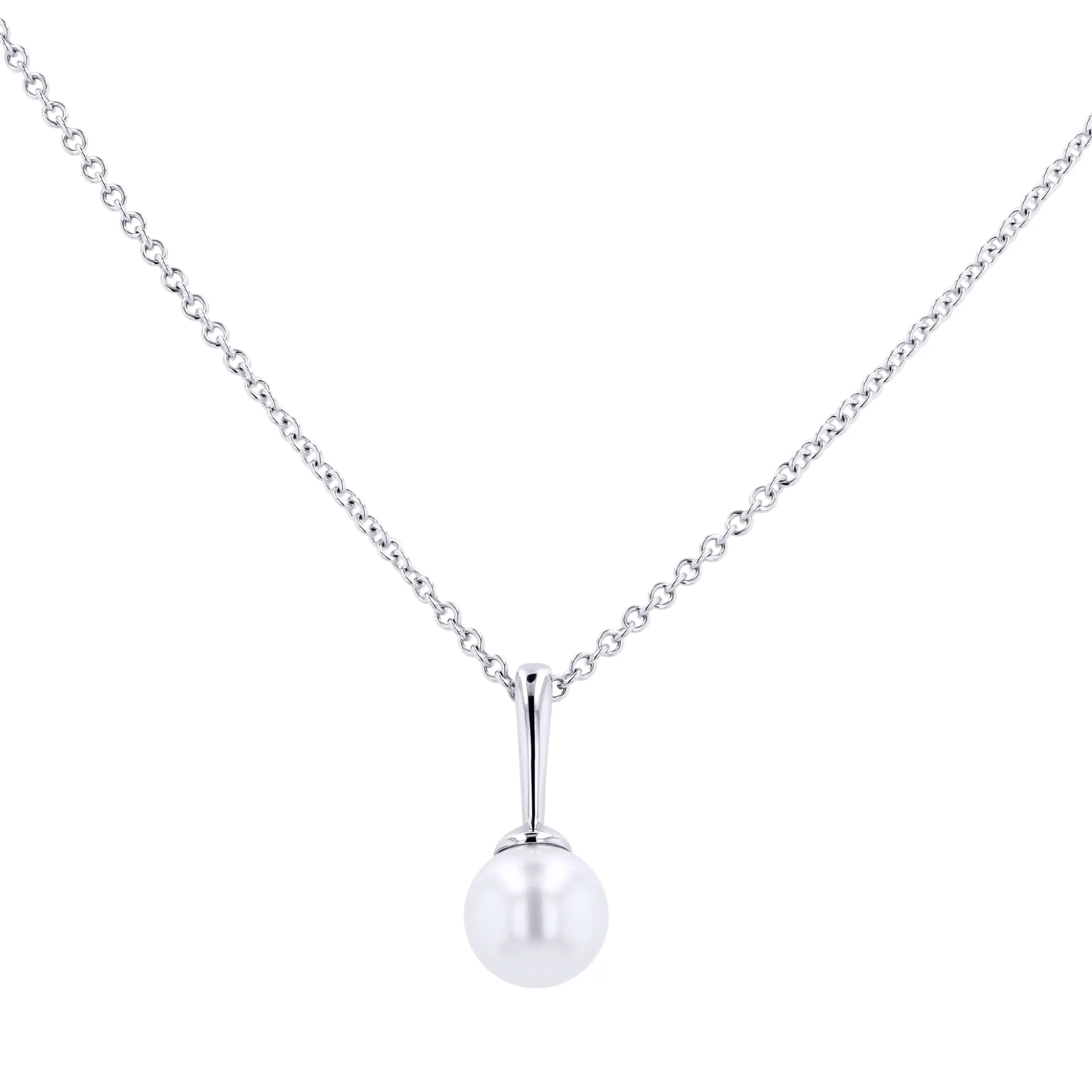 Pearl Solitaire Pendant Necklace