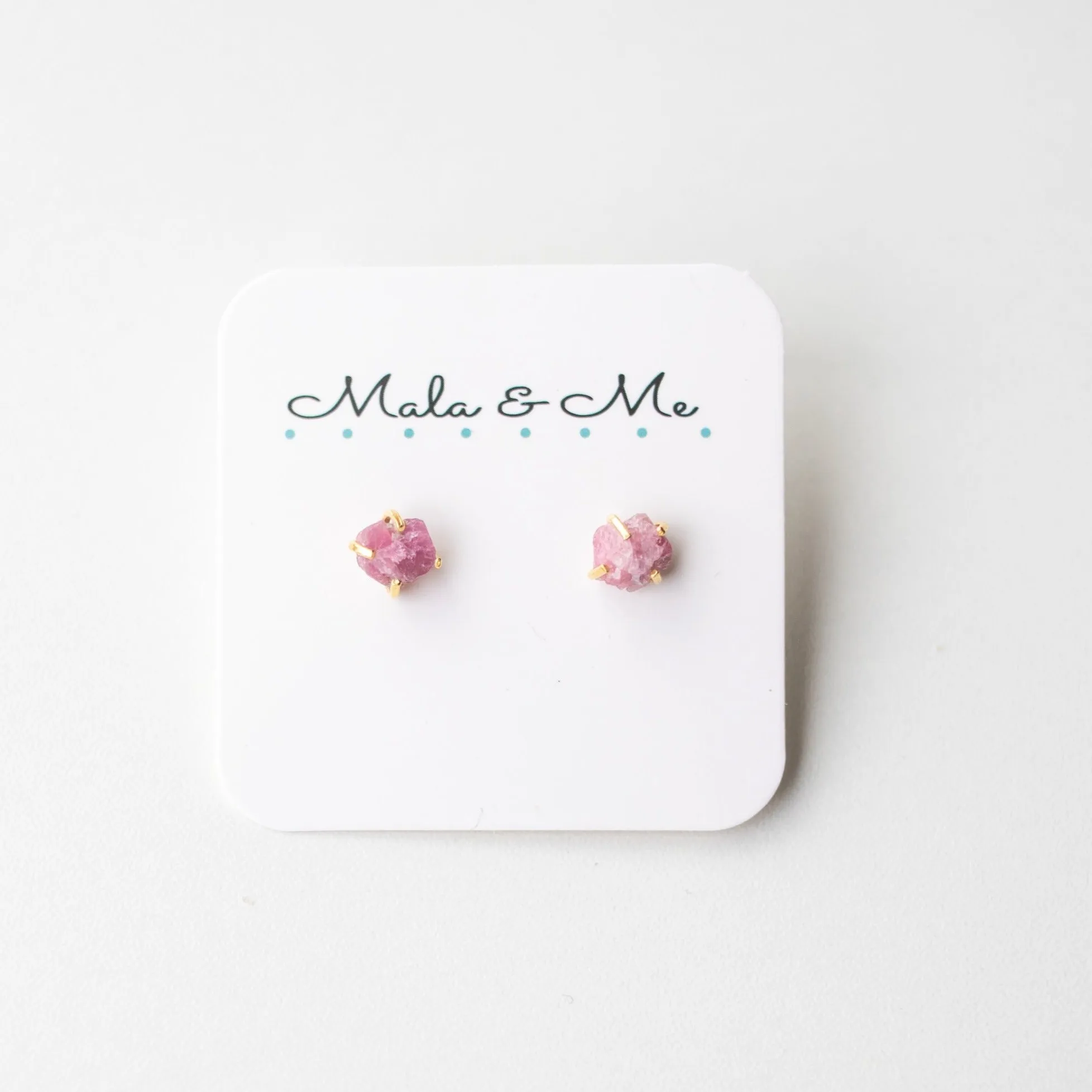 Pink Tourmaline Earrings