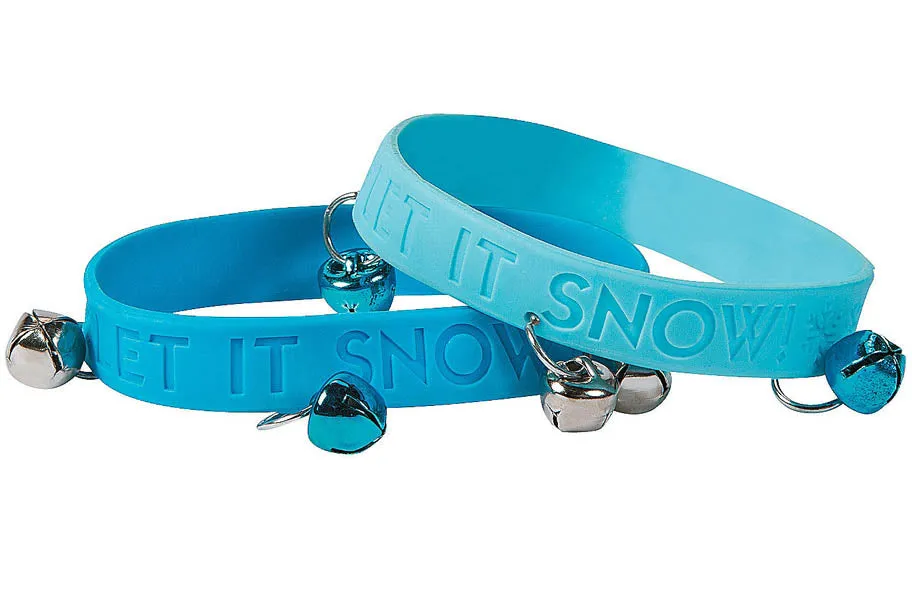 "Let It Snow" Jingle Bracelet (12 per unit), #616766 (I-12)