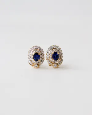 Sapphire & Diamond Earrings