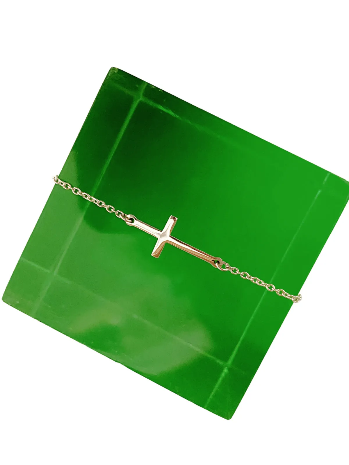 Sideways Cross Necklace