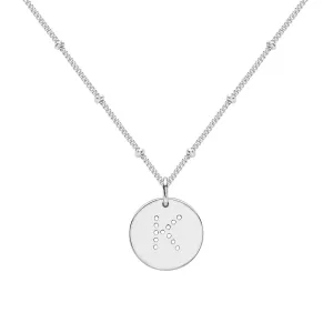 Silver Alphabet K Necklace