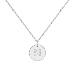 Silver Alphabet N Necklace