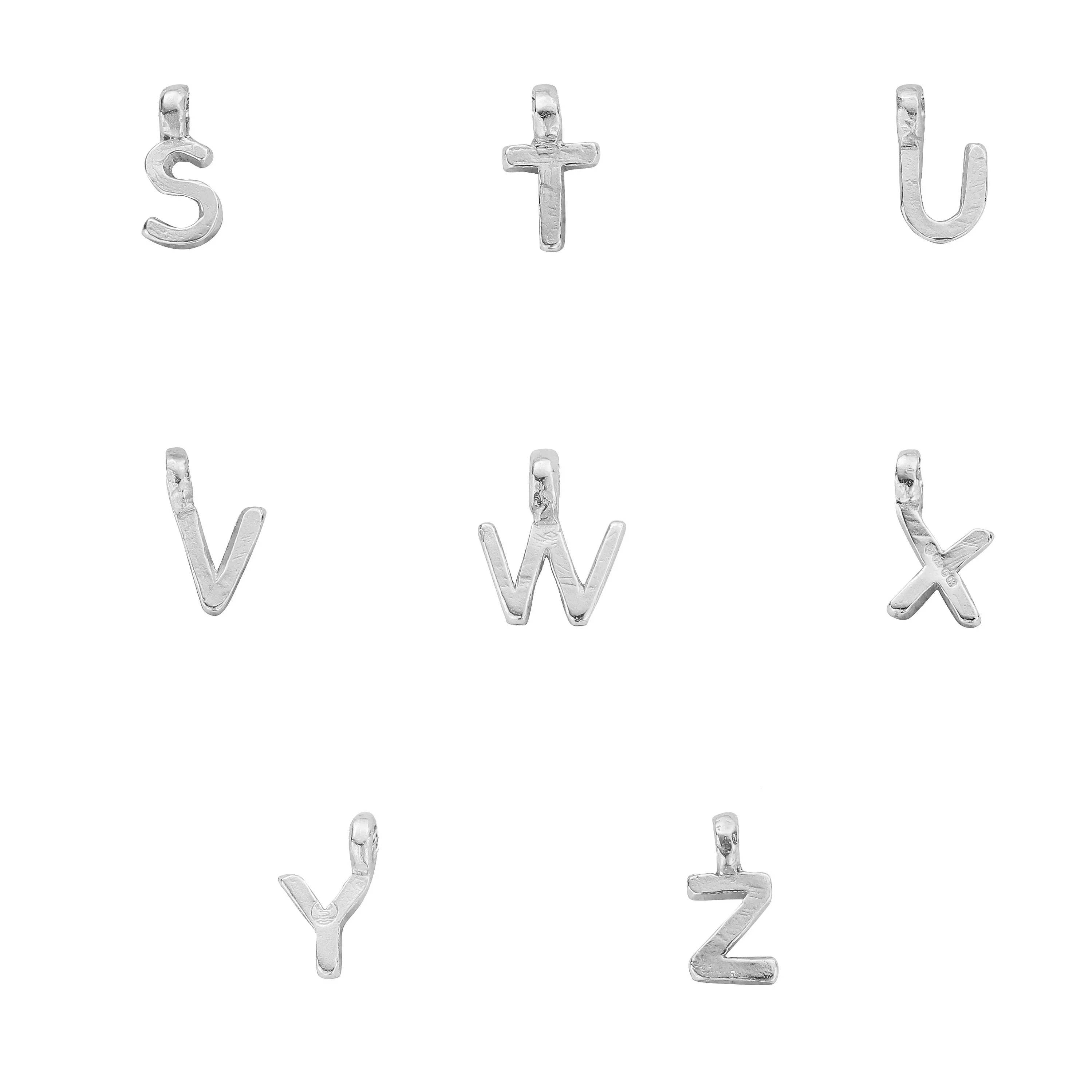 Silver Fixed Alphabet Necklace