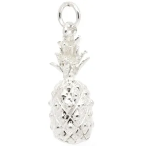 Silver Pineapple Charm