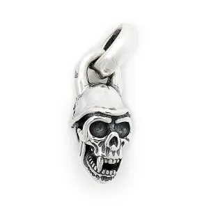 Skull with Helmet Pendant