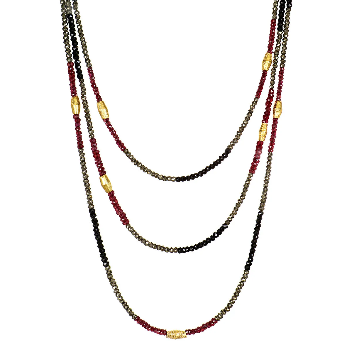 Spinel, Ruby and Gold Necklace