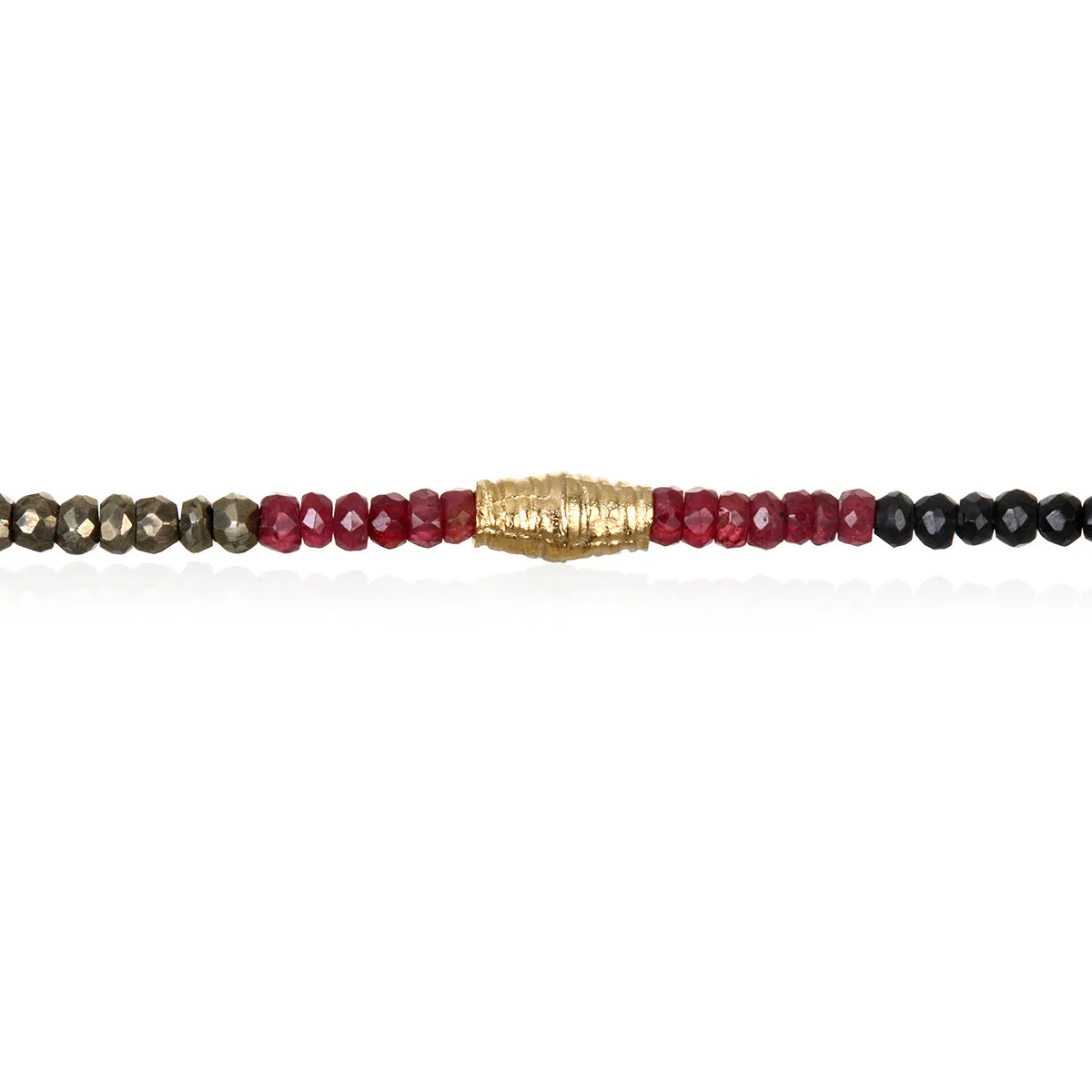 Spinel, Ruby and Gold Necklace