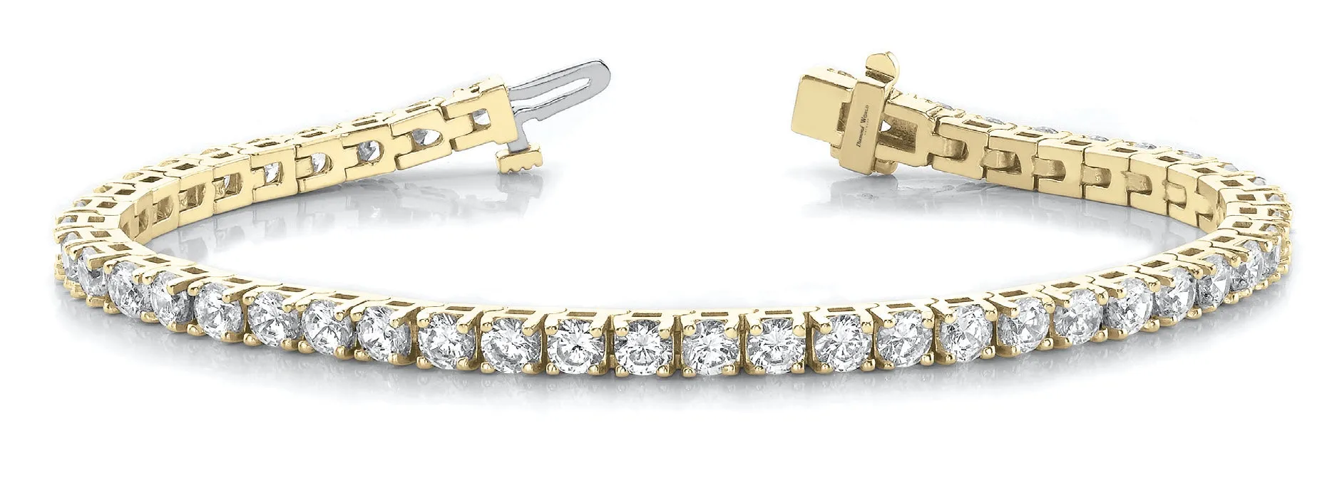 Square Chaton Brilliant cut Diamonds Bracelet