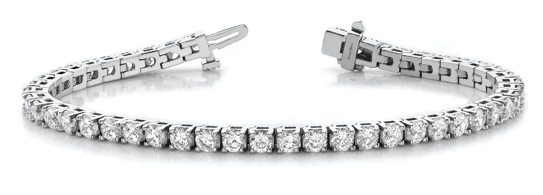 Square Chaton Brilliant cut Diamonds Bracelet