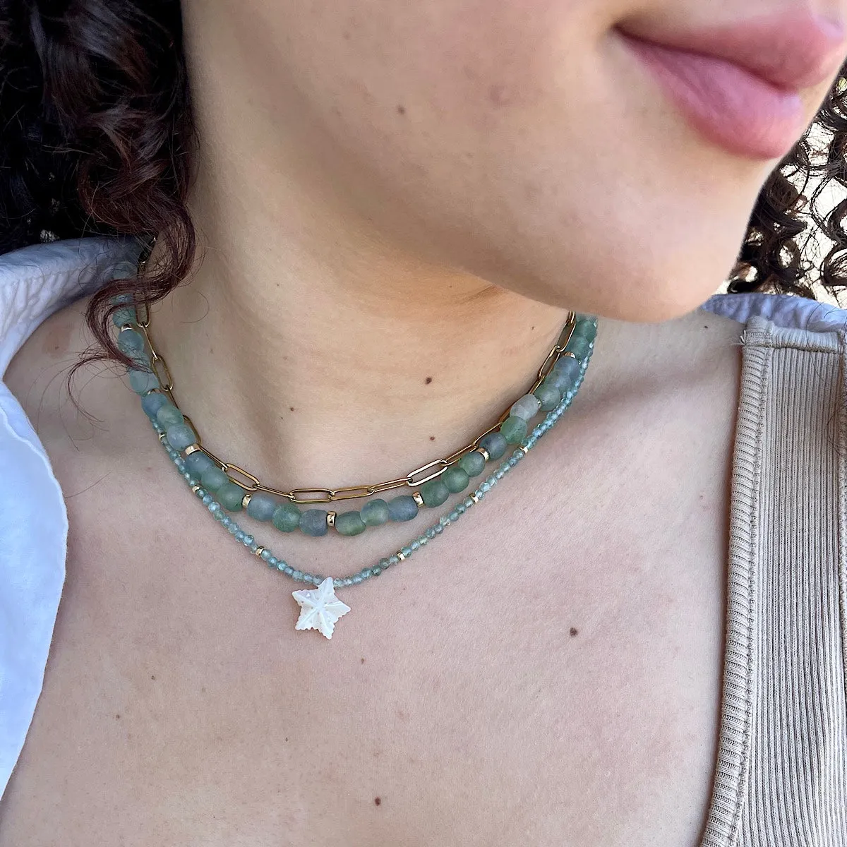 Starfish Apatite Gemstone Necklace