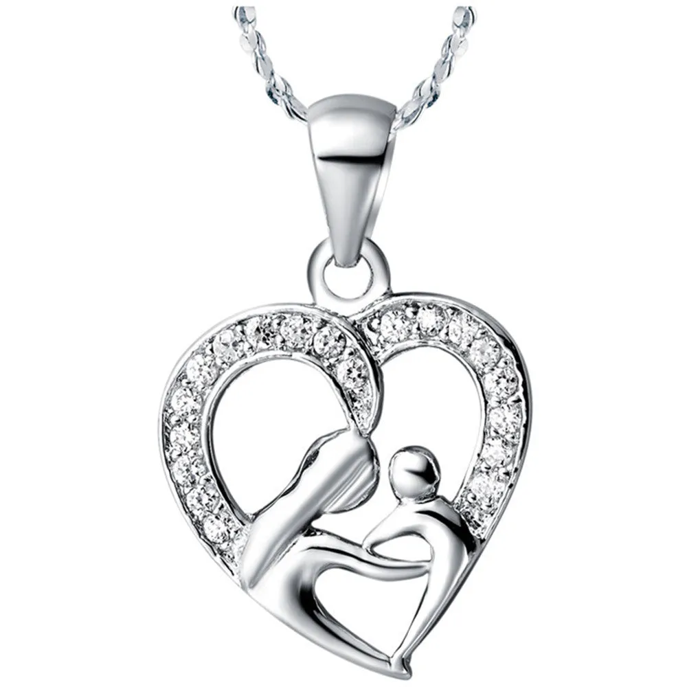 Sterling Silver Mothers Day Gifts Necklace