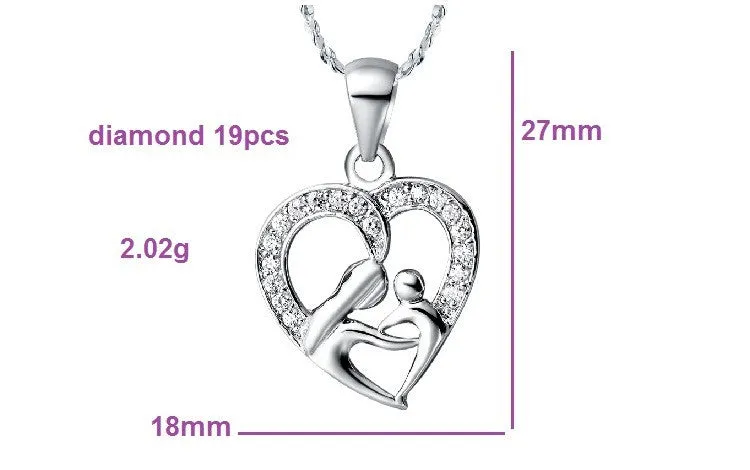 Sterling Silver Mothers Day Gifts Necklace