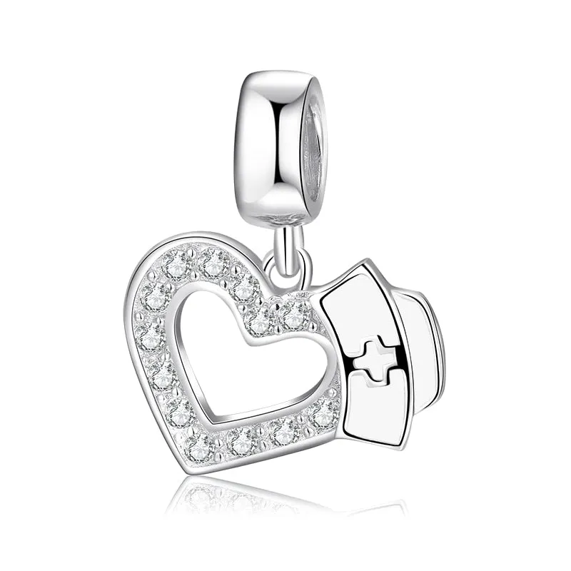 Sterling Silver Nursing & Medical Profession Pendants