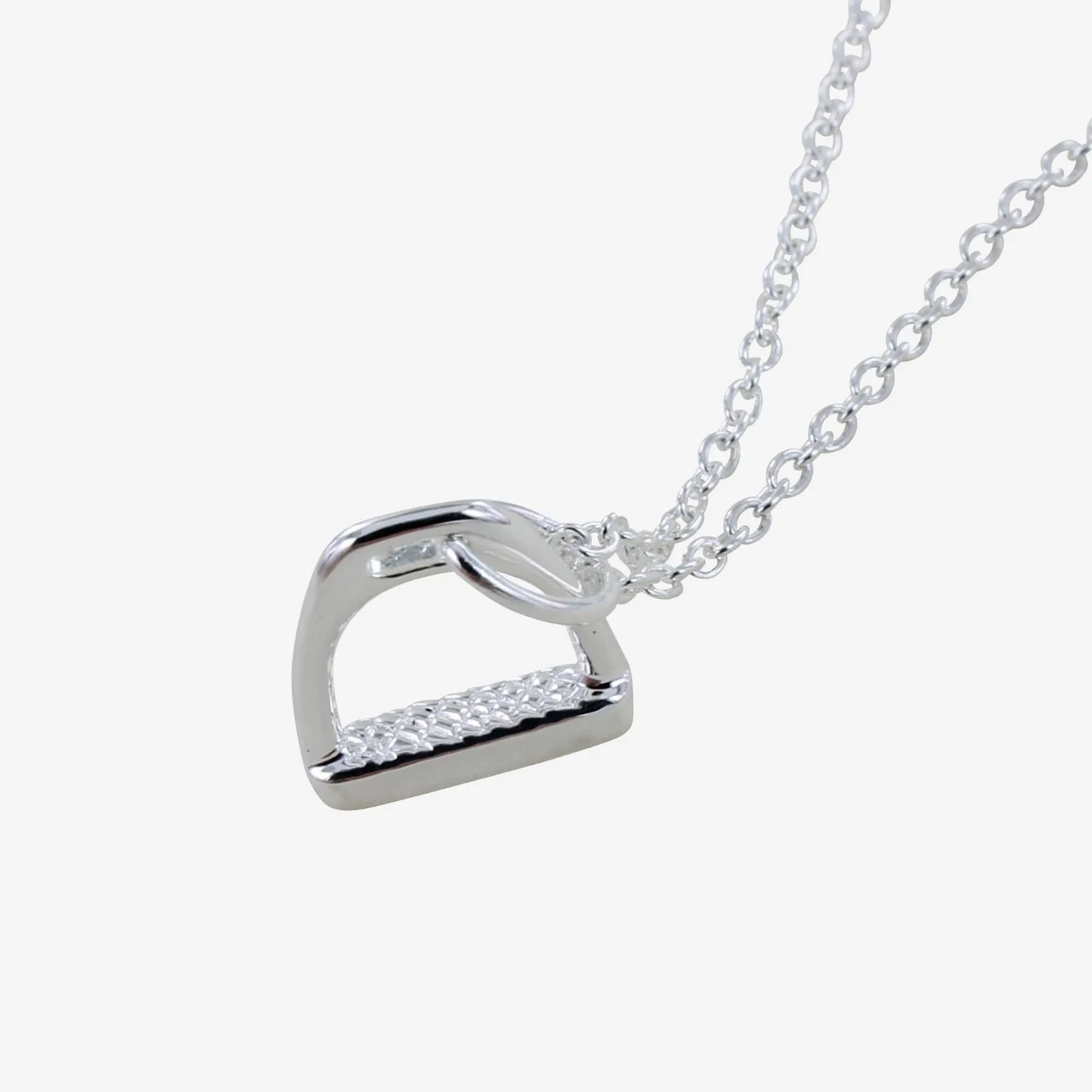 Sterling Silver Stirrup Necklace