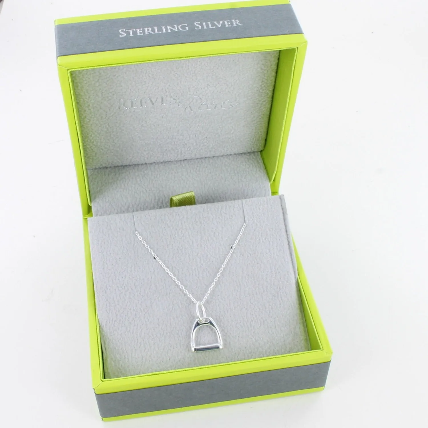 Sterling Silver Stirrup Necklace