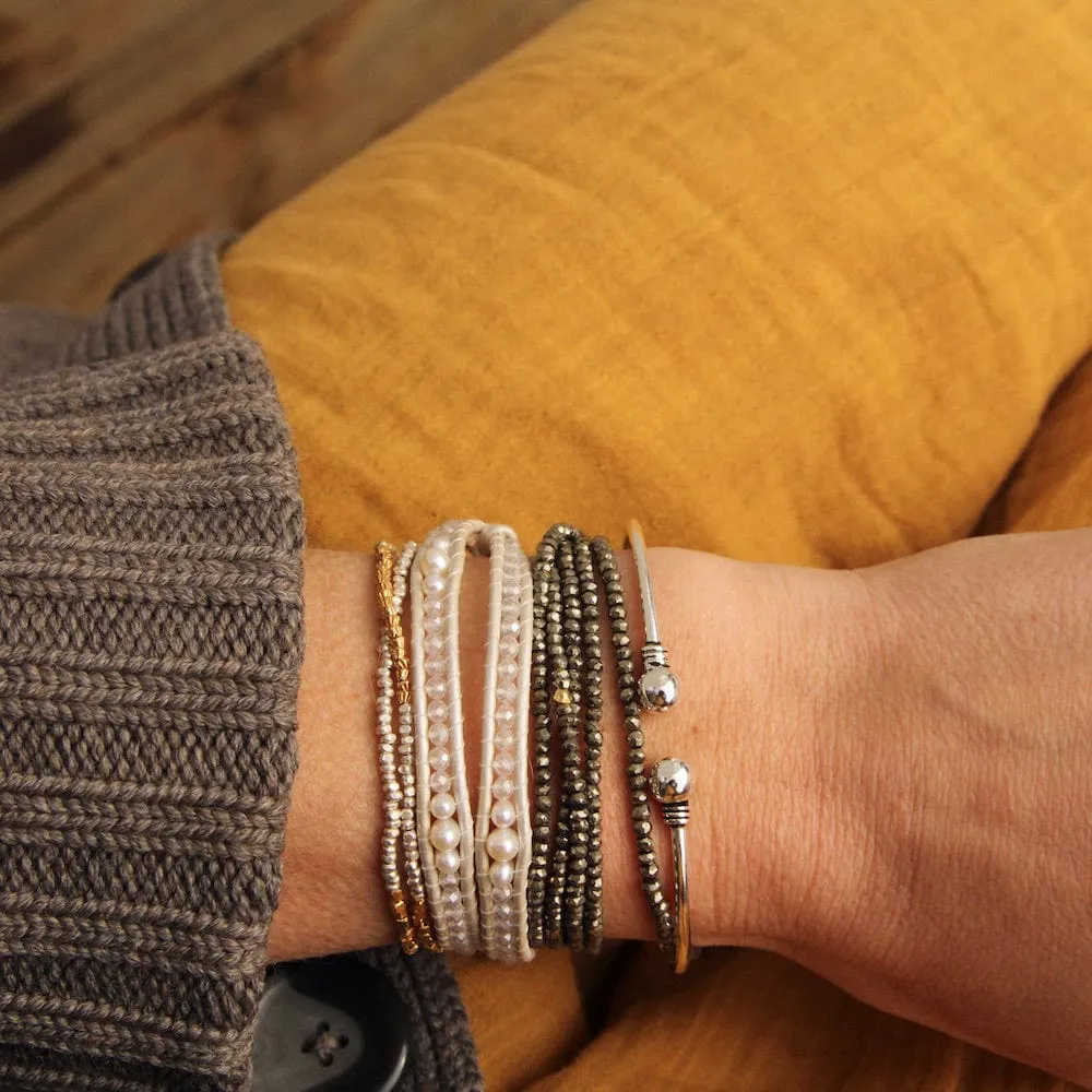 Thin Cuff with Bali Details