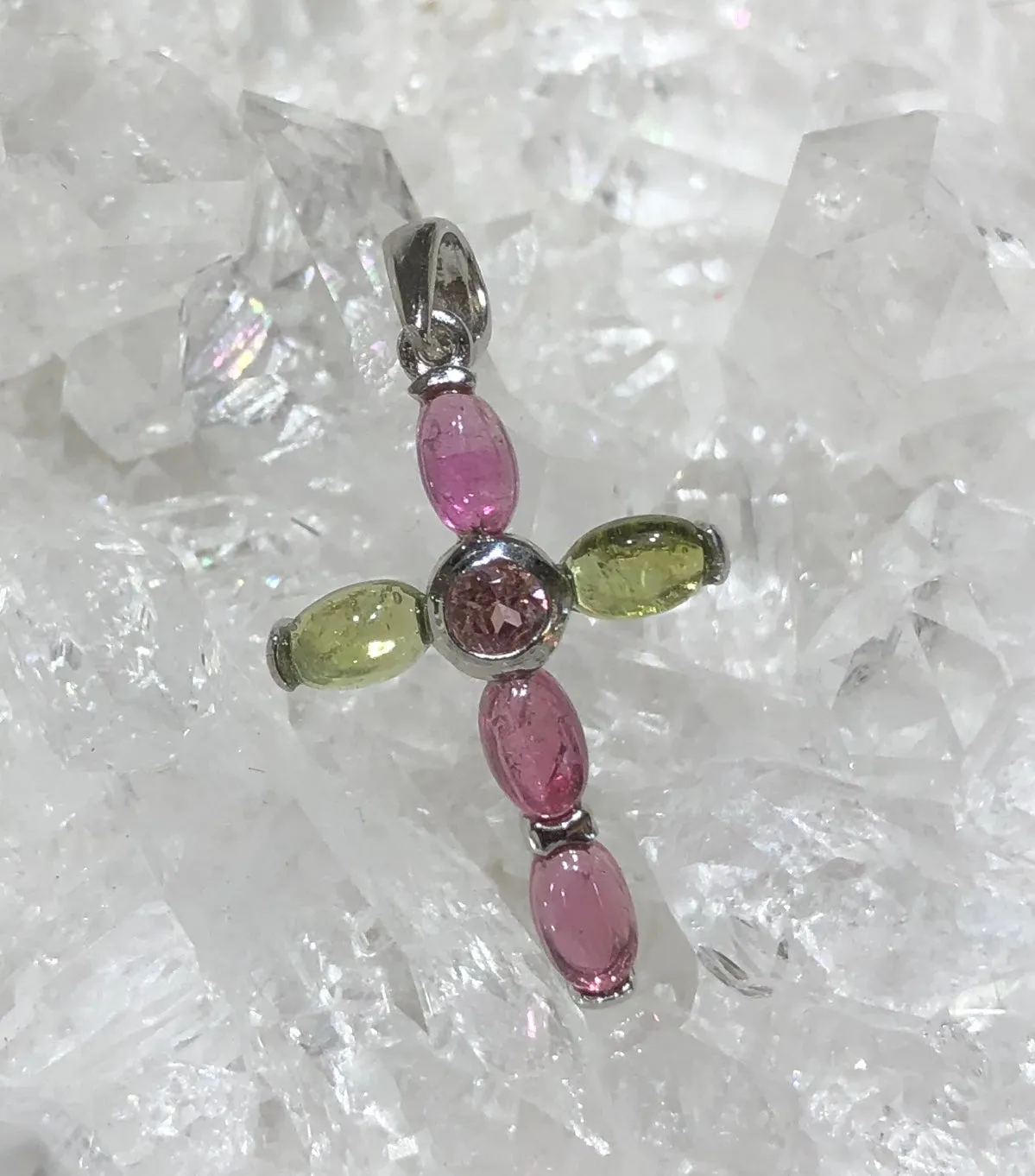 Tourmaline Cross Pendant