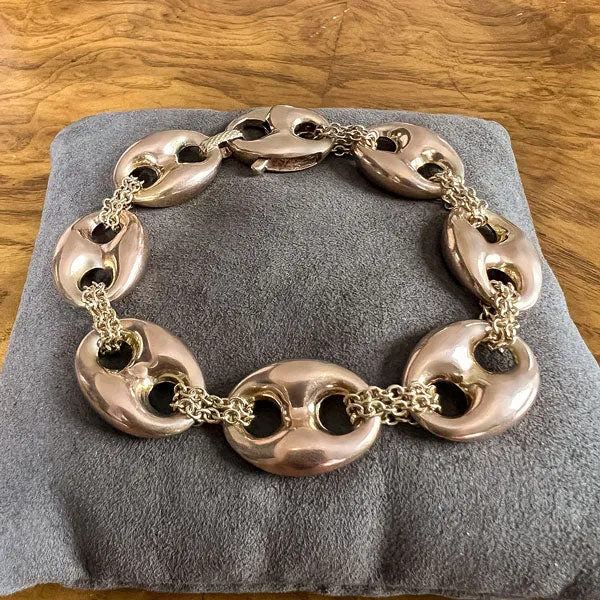 Vintage Mariner Link & Chain Bracelet